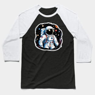 Astronaut Watercolor Baseball T-Shirt